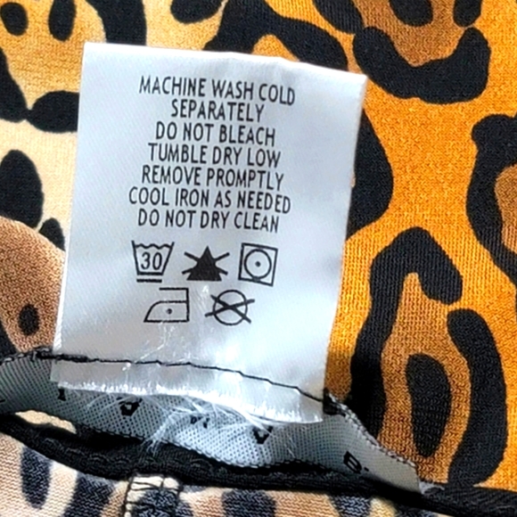 Tiana B. New York Women's Leopard Print Waist Tie Midi Dress Size XL - Picture 12 of 12